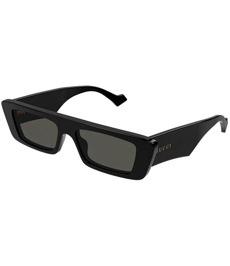 gucci small rectangle sunglasses|gucci round sunglasses men.